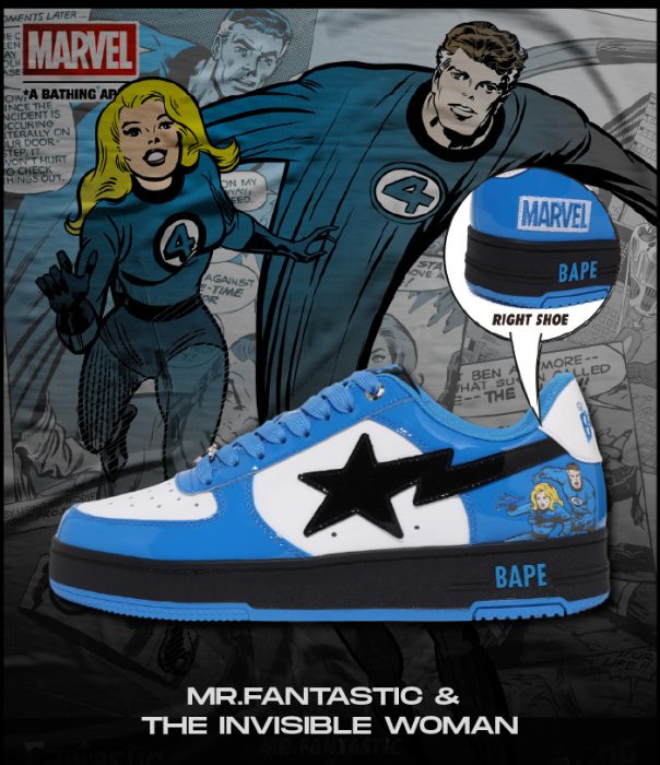 Bape Marvel Fantastic Four NSB invisible woman