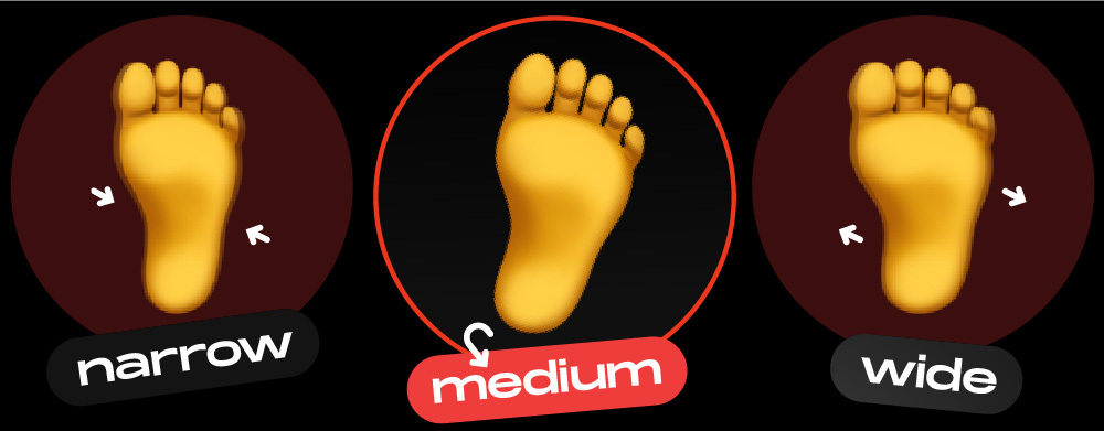 foot width size chart NSB