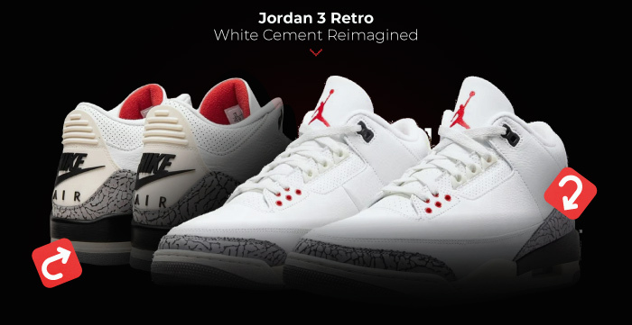 Jordan Reimagined White Cement AJ3 NSB