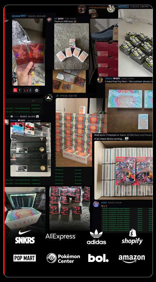 Nikeshoebot user success Pop Mart Labubu Shopify Pokemon - 2