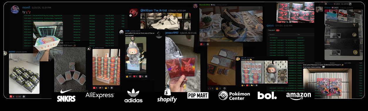 Nikeshoebot user success Pop Mart Labubu Shopify Pokemon