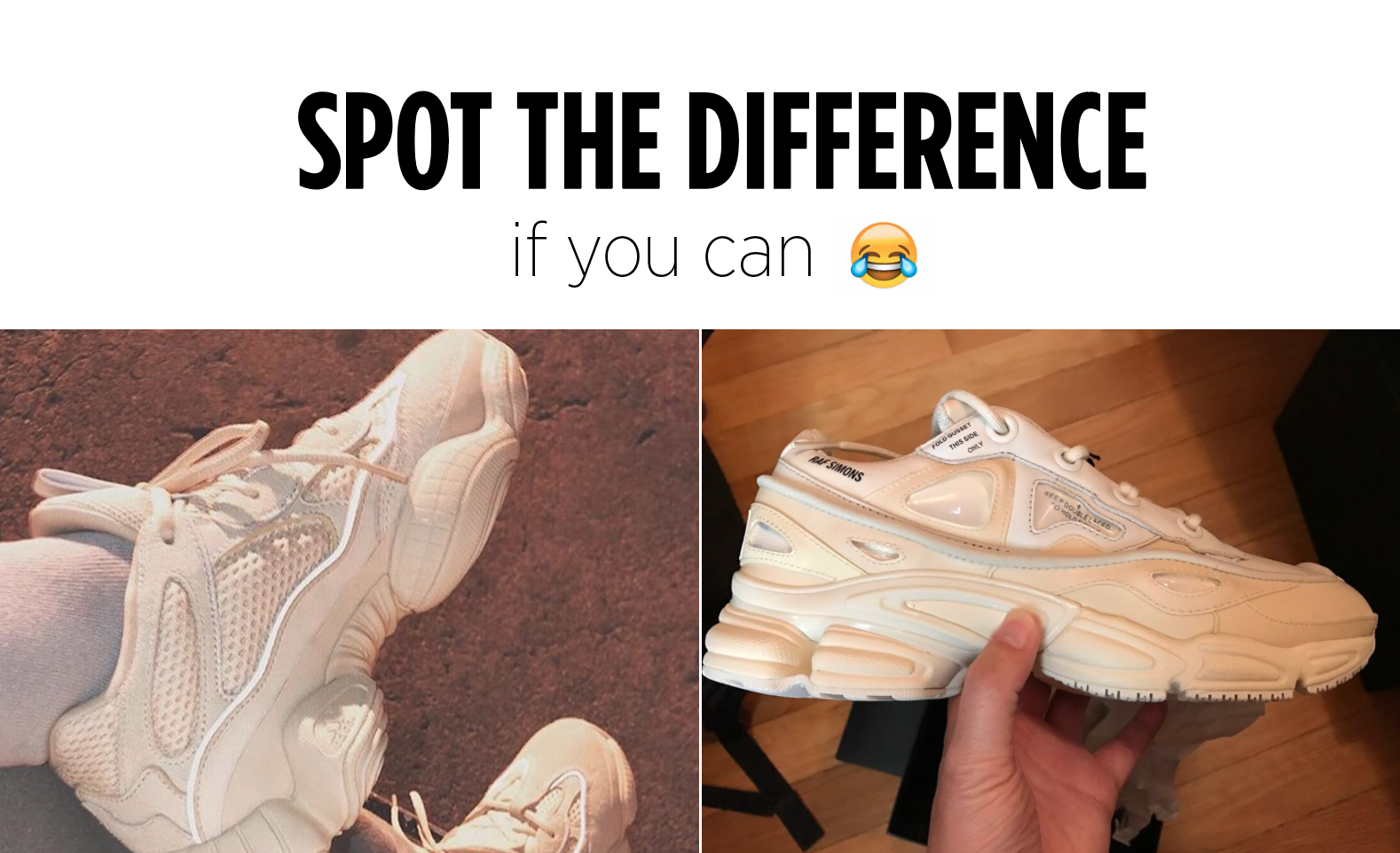 Yeezy Desert rat 500 VS Ozweego